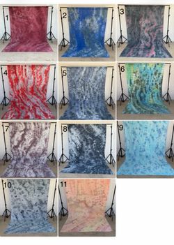 2 Pack 6x9 ft Photography Backdrops Abstract Tie-Dye Photography Backdrops