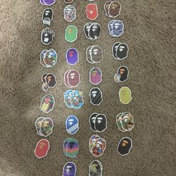 82 bulk Bape stickers
