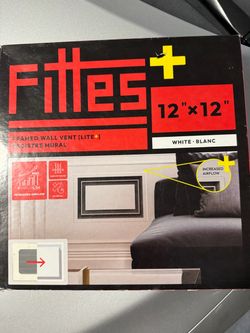 Fittes+ 12x12 Framed Wall Vent White