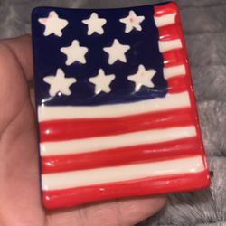 patriotic flag salt n pepper shakers 