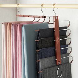 Pants Hanger Space Saving 2 Pack Closet Organizer Jean Hangers Scarf Holder Closet Space Saving Hangers Pants Rack Leggings Hanger Space Saving