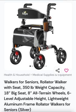 Aojin Rollator Walker with Seat