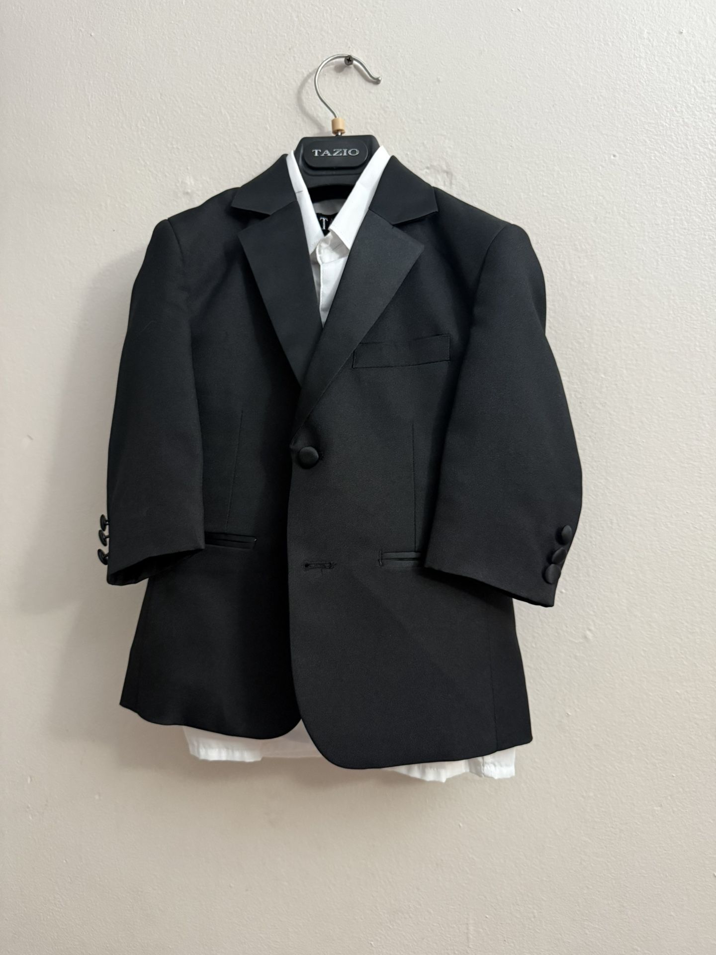 Boys’ 4-Piece Black Suit – Size for 5-Year-Old