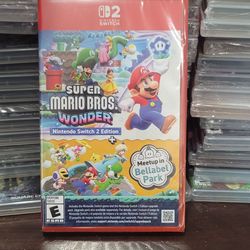 NINTENDO SWITCH 2 SUPER MARIO BROS WONDER NINTENDO SWITCH 2 EDITION BRAND NEW FACTORY SEALED