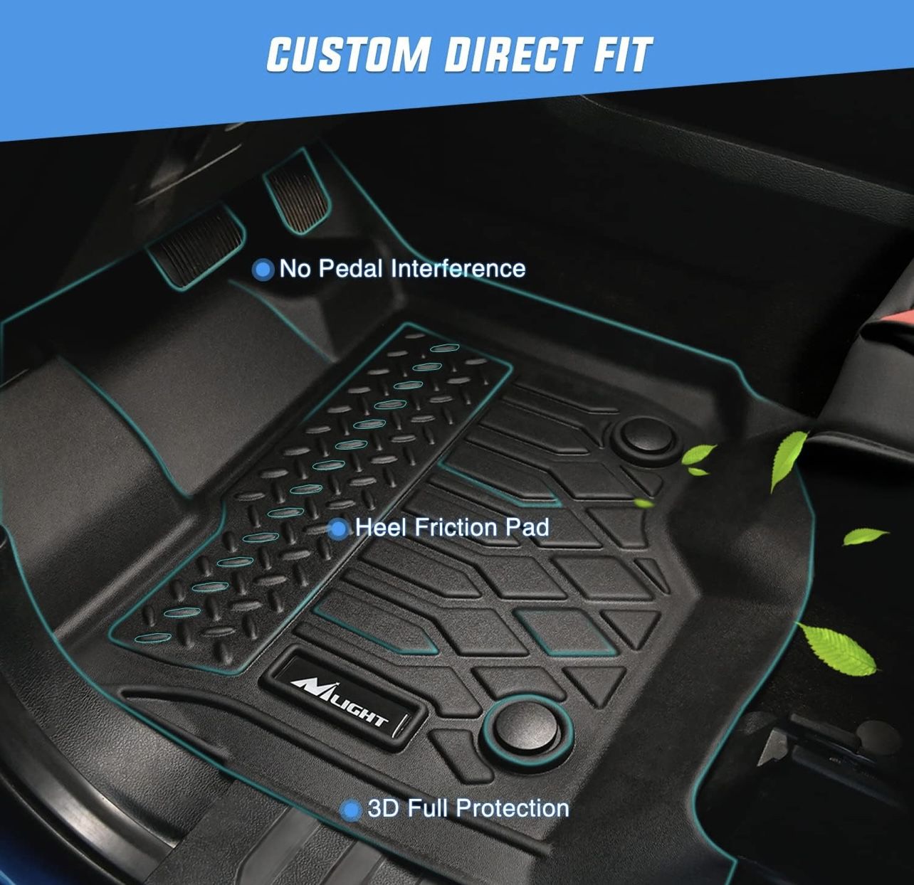 Nilight TPE Floor Mats/car Mats/car
