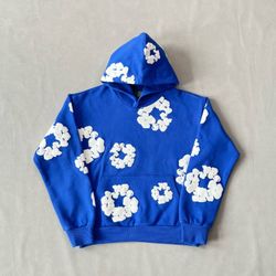 Denim Tear Hoodie - Blue