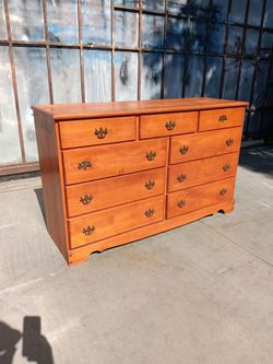 Vintage 9-drawer long dresser