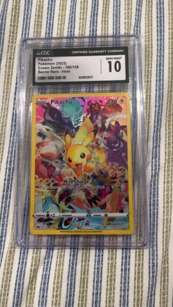 Pikachu #160 CGC 10 Crown Zenith
