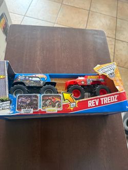 Monster Jam Rev Tredz 2-Pack Son-uva Digger & Backdraft