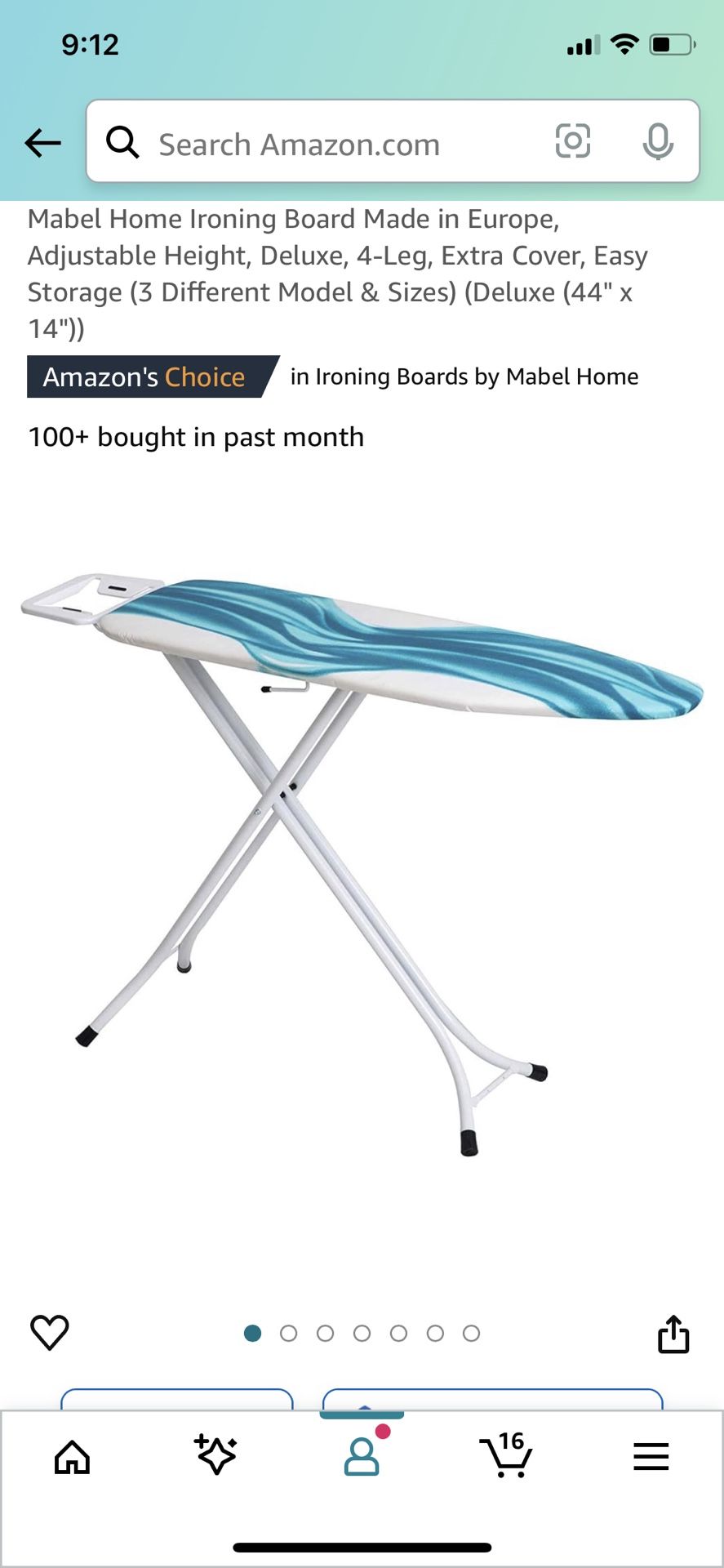 Ironing Board - shelf, adjustable