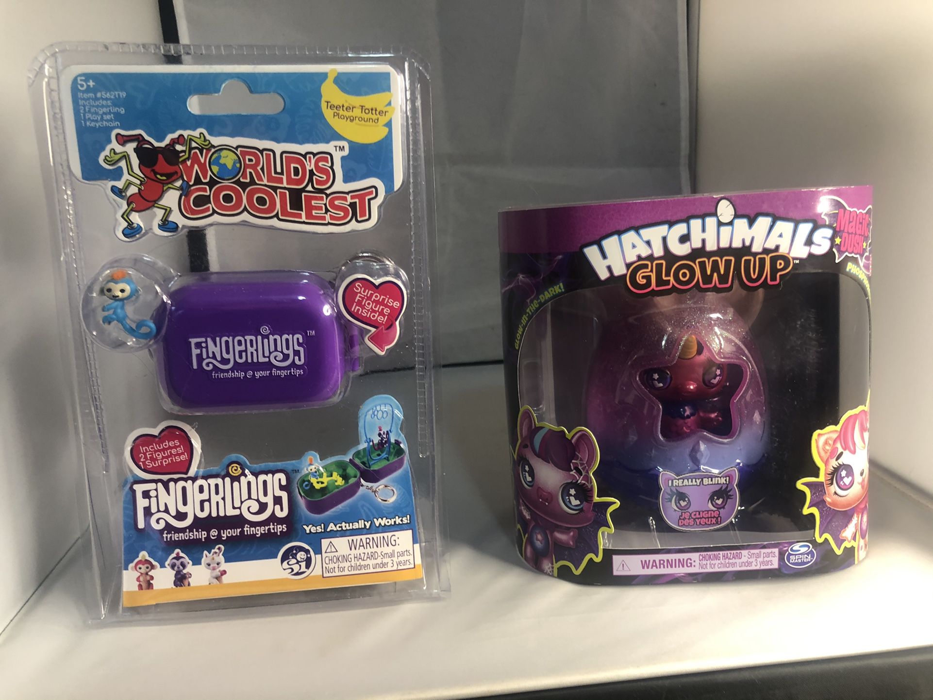 New Hatchimals Glow Up And Fingerling Mini Play Set