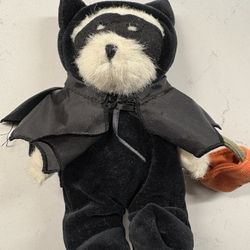 BOYDS BEAR COLLECTION ""BRUCE BAT W/PUMPKIN BAG"" 904346 HALLOWEEN