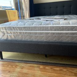 Full Frame With Matrress New Mattresses New Memory Foam New Bed Frames Nuevo Colchones Camas Nuevas ‼️ 