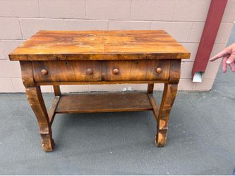 Antique 19th century M. Friedman and Company (San Francisco)Ogee console table.