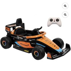 I Huffy 12V McLaren Formula 1 Kids Ride-On Car with Remote Control, Ages 3–5, Black - One Unit