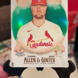 Jon Lester Green Chrome Card