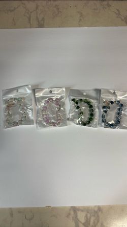 Beaded Stretch Bracelets (One of each for sale)