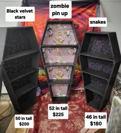 Coffin Shaped Book Cases 