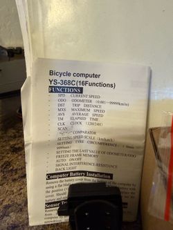 YS-368C Bicycle Computer