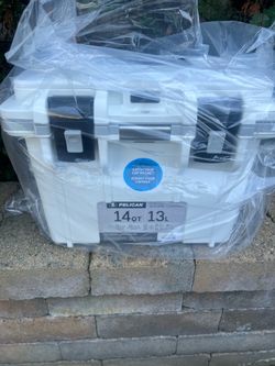 Pelican 14QT Personal Cooler White/Gray
