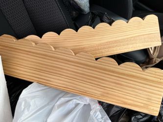 Cute solid wood, floating shelves two pack