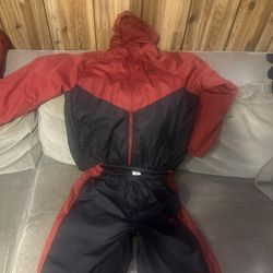 Nike Jumpsuit Black And Red