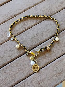 CC Gold Chain Bag Handle with charms