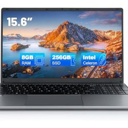 8GB RAM Laptop Computer,15.6 inch 1366 * 768 IPS FHD Display, 256GB SSD