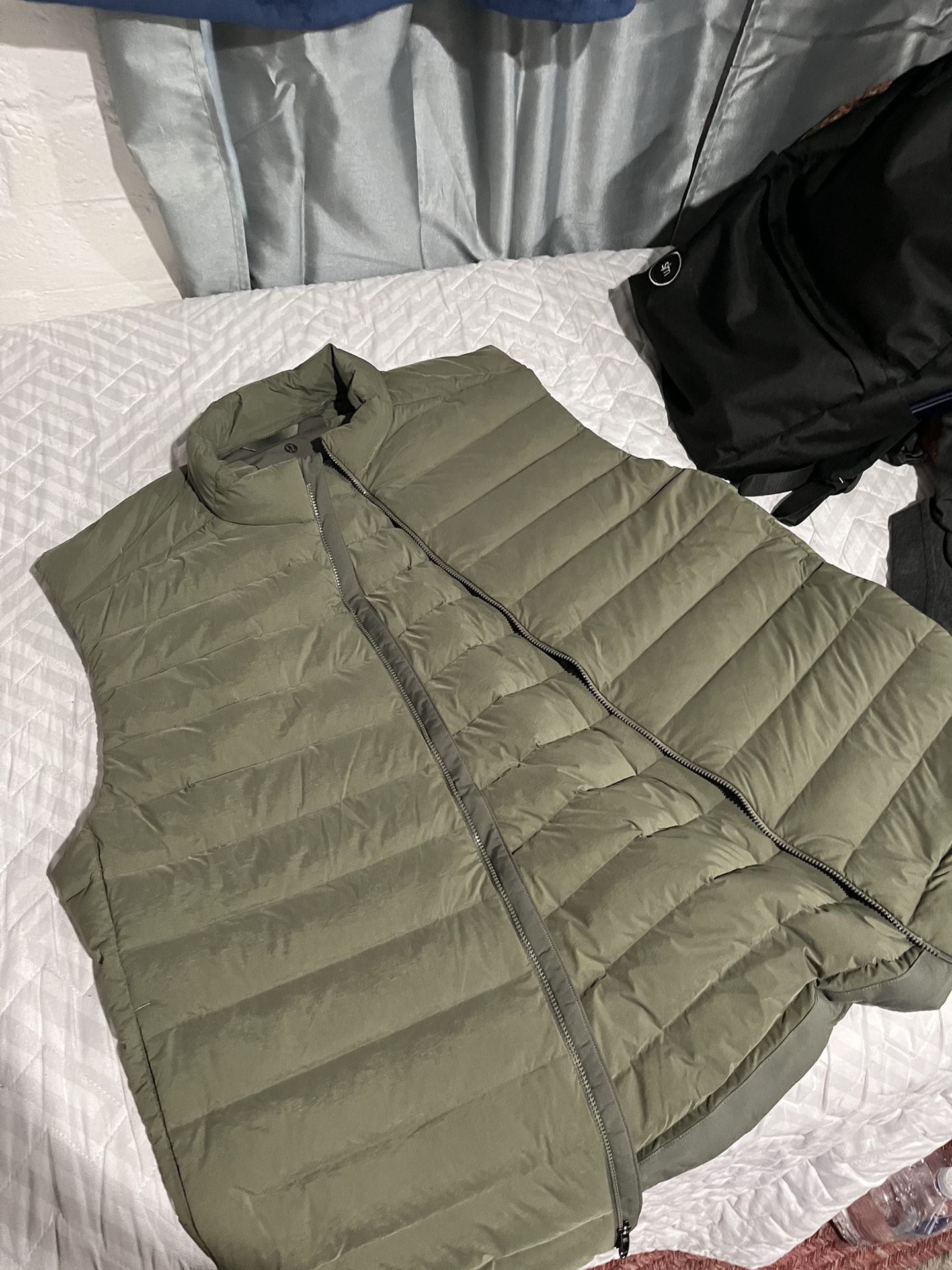 Olive Green Lululemon Navigation Stretch Down Vest