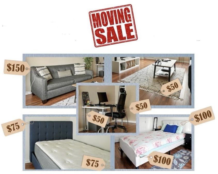 FURNITURE SALE Sunday 12 Oct 12-2 pm. 