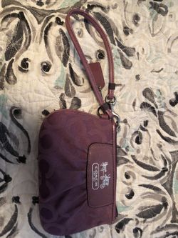 Coach hand purse