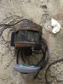 Motor with grinding wheelonly $45