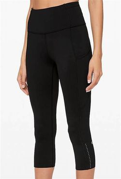 Lululemon Fast And Free HR Crop 19 Black