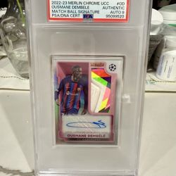 Dembele Certified Autographed & Ball Patch 