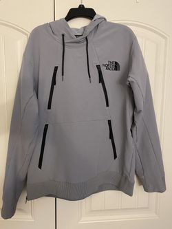 The North Face Men’s Medium Tekno Ridge Pullover Hoodie Jacket, Kangaroo Pouch, Gray
