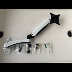 LCD monitor 15-27 inch bracket . Desk Mount Or Wall Mount, White