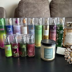 Bath and Body works body sprays