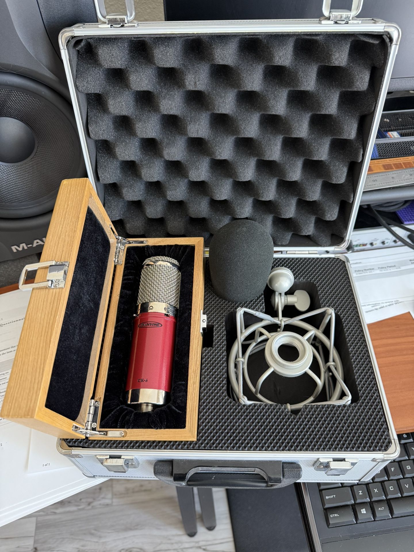 Avantone CK-6 Condenser Mic W/ Cases, Shock Mount, Wind Screen