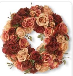 Rose wreath.. fully loaded and greens