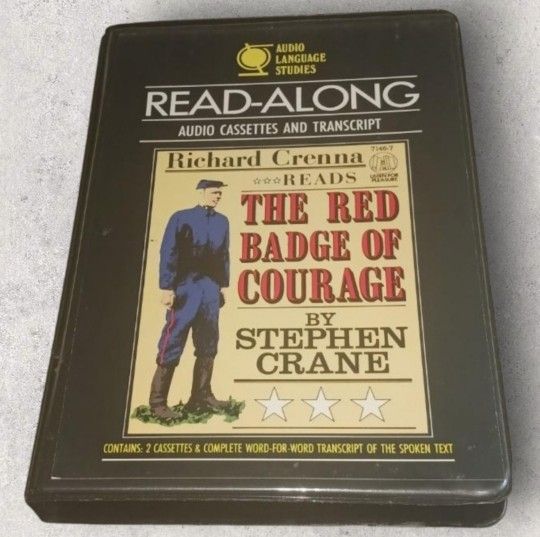 "The Red Badge of Courage" by Stephen Crane Audio Cassettes and Transcript read by Richard https://offerup.com/redirect/?o=Q3Jlbm5hLkJvb2s= has scuffs