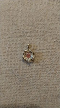 Sophia Fiori  forget me not textured flower  pendant