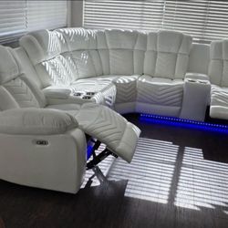 Power Recliner Sectional Sofa 