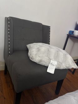 Dark gray chairs