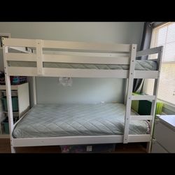 Bunk bed İkea Twin Kids with 2 Matress