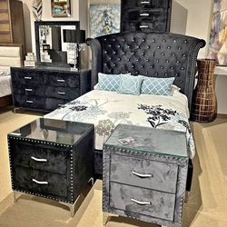 New 4pc Bedroom Set In Box Buy Now Pay Later $39 Down No Credit Needed