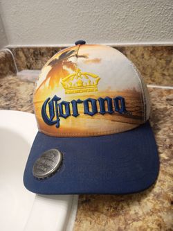 Corona Extra Trucker Hat with Bottle Opener