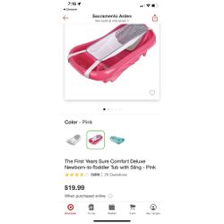 New First Years Newborn To Toddler Baby Tub