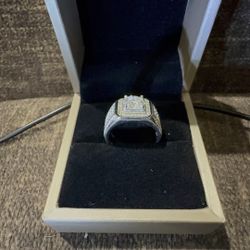 Moissanite Diamond Men’s Ring 7mm