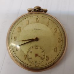 Vintage Swiss Pocket Watch Brunvil