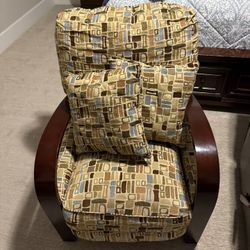 Costco Wood Arm Recliner